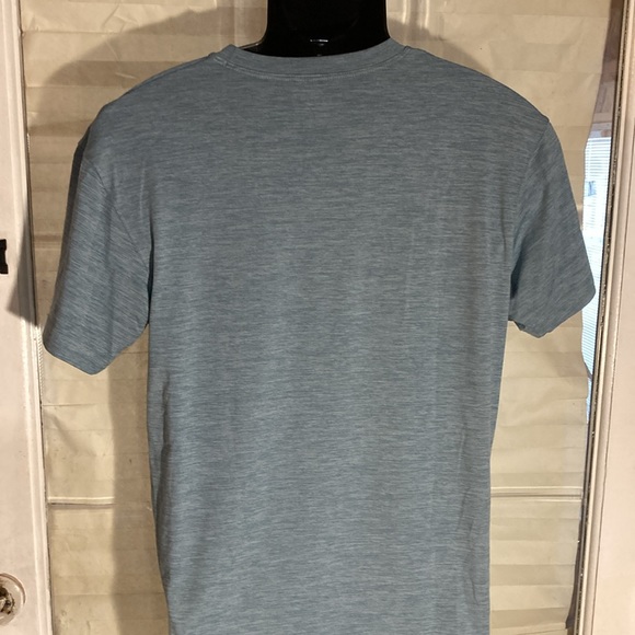 Columbia t-shirt, heather blue in color . Size small . Nice shirt ! - Picture 3 of 3
